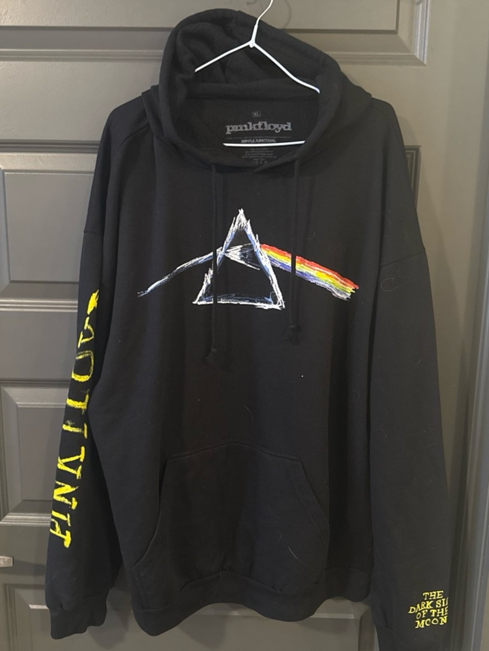 Ripple Junction Pink Floyd "Dark Side of the Moon" Crayon Art Hoodie XL